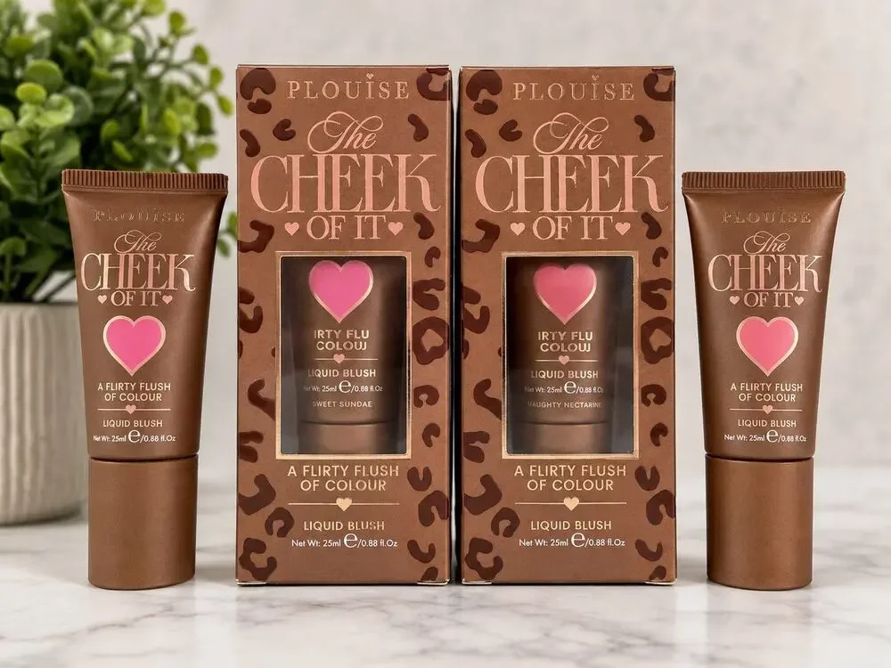P.Louise The Cheek of It Liquid Blush Set Sweet Sundae & Naughty Nectarine 25ml